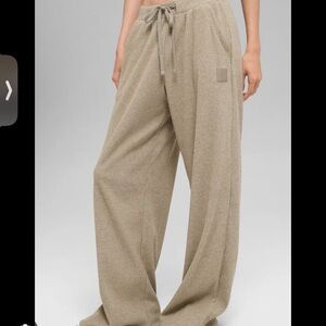 NWT ALO Yoga Muse Wide-Leg Pants in Gravel Heather